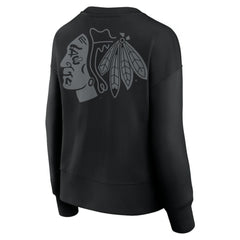 Chicago Blackhawks Fanatics Women's Elements Flow Pullover Sweatshirt - Black - NHL