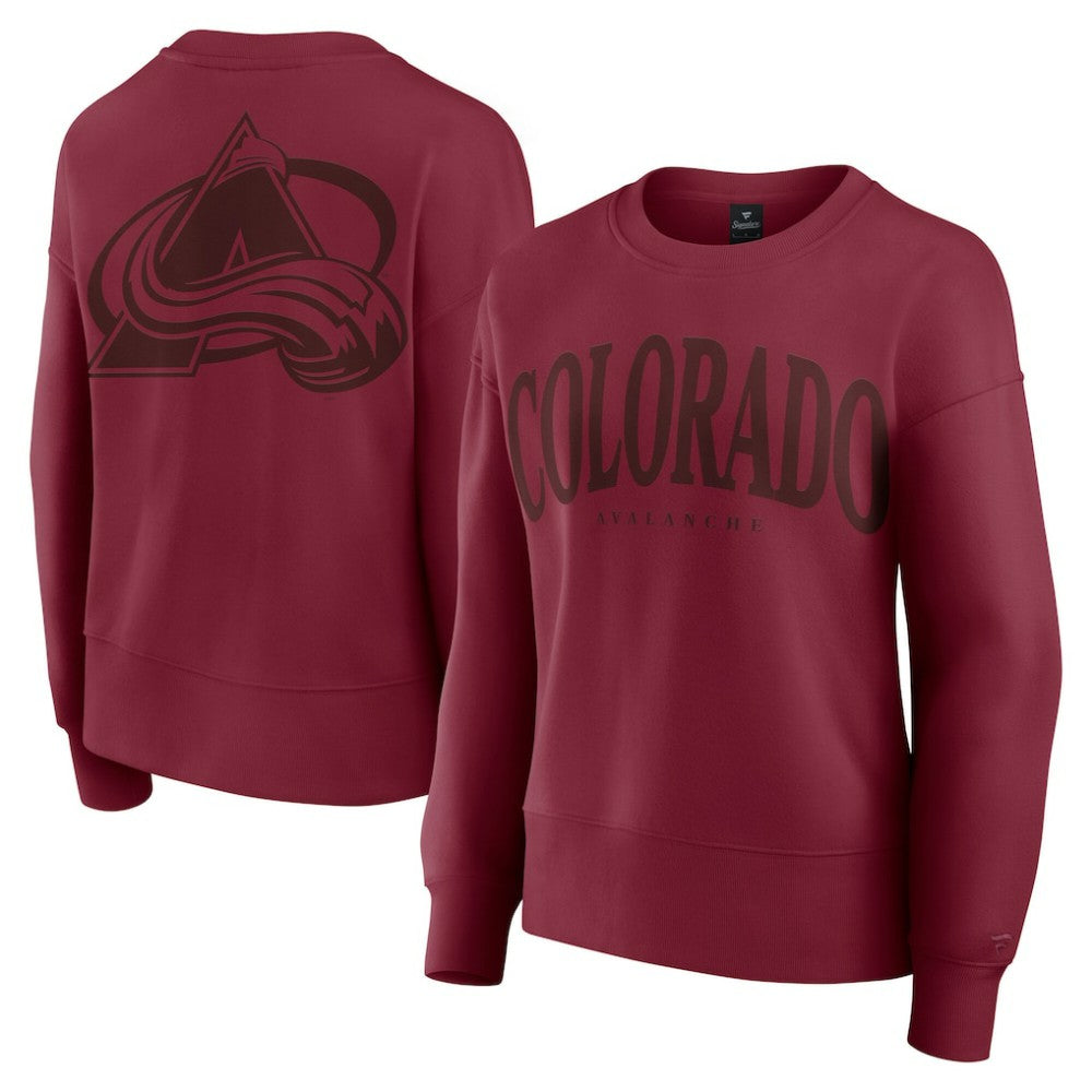 Colorado Avalanche Fanatics Women's Elements Flow Pullover Sweatshirt - Burgundy - NHL