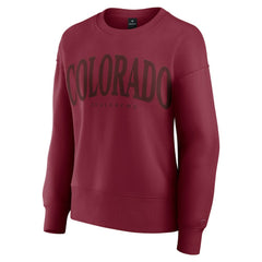 Colorado Avalanche Fanatics Women's Elements Flow Pullover Sweatshirt - Burgundy - NHL