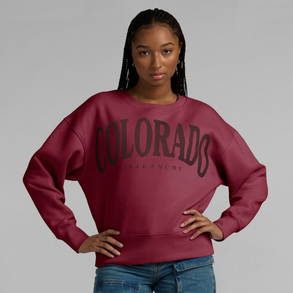 Colorado Avalanche Fanatics Women's Elements Flow Pullover Sweatshirt - Burgundy - NHL