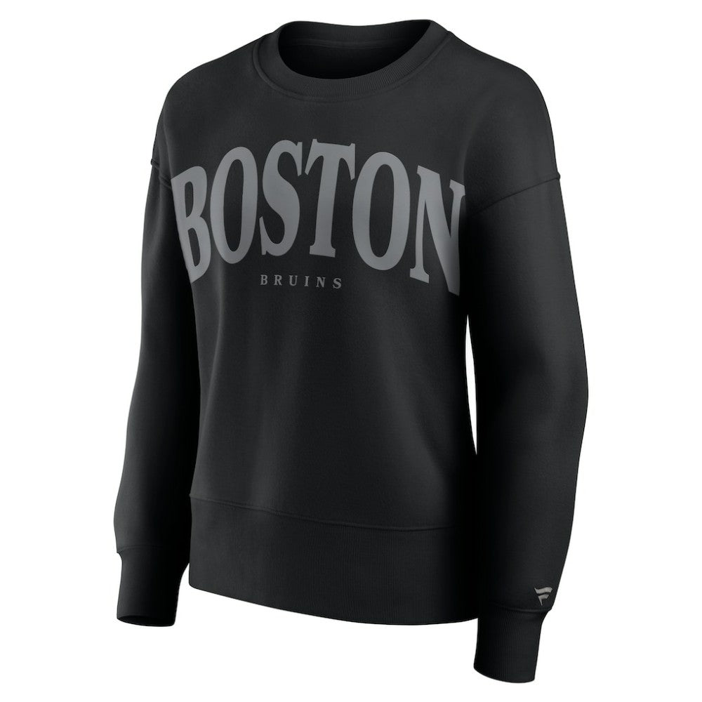 Boston Bruins Fanatics Women's Elements Flow Pullover Sweatshirt - Black - NHL