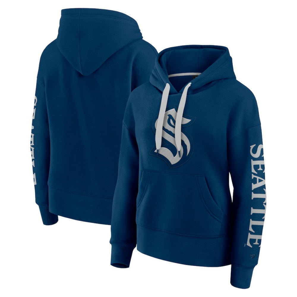 Seattle Kraken Fanatics Women's Elements Next Pullover Hoodie - Deep Sea Blue - NHL