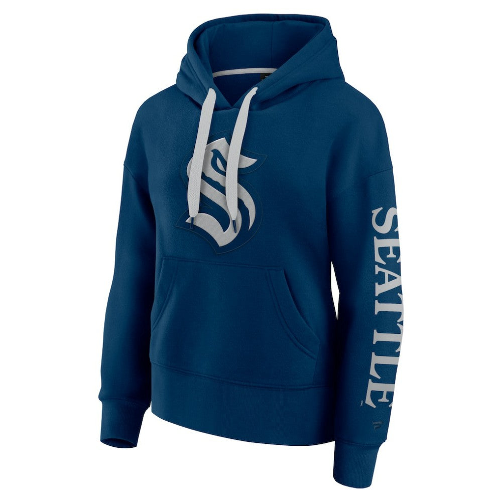 Seattle Kraken Fanatics Women's Elements Next Pullover Hoodie - Deep Sea Blue - NHL