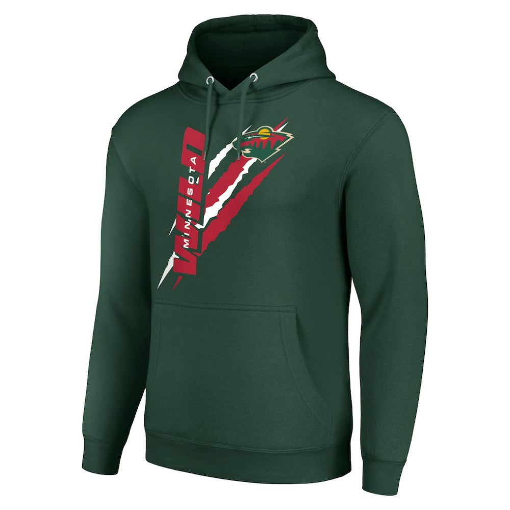 Minnesota Wild Starter Color Scratch Fleece Pullover Hoodie - Green - NHL