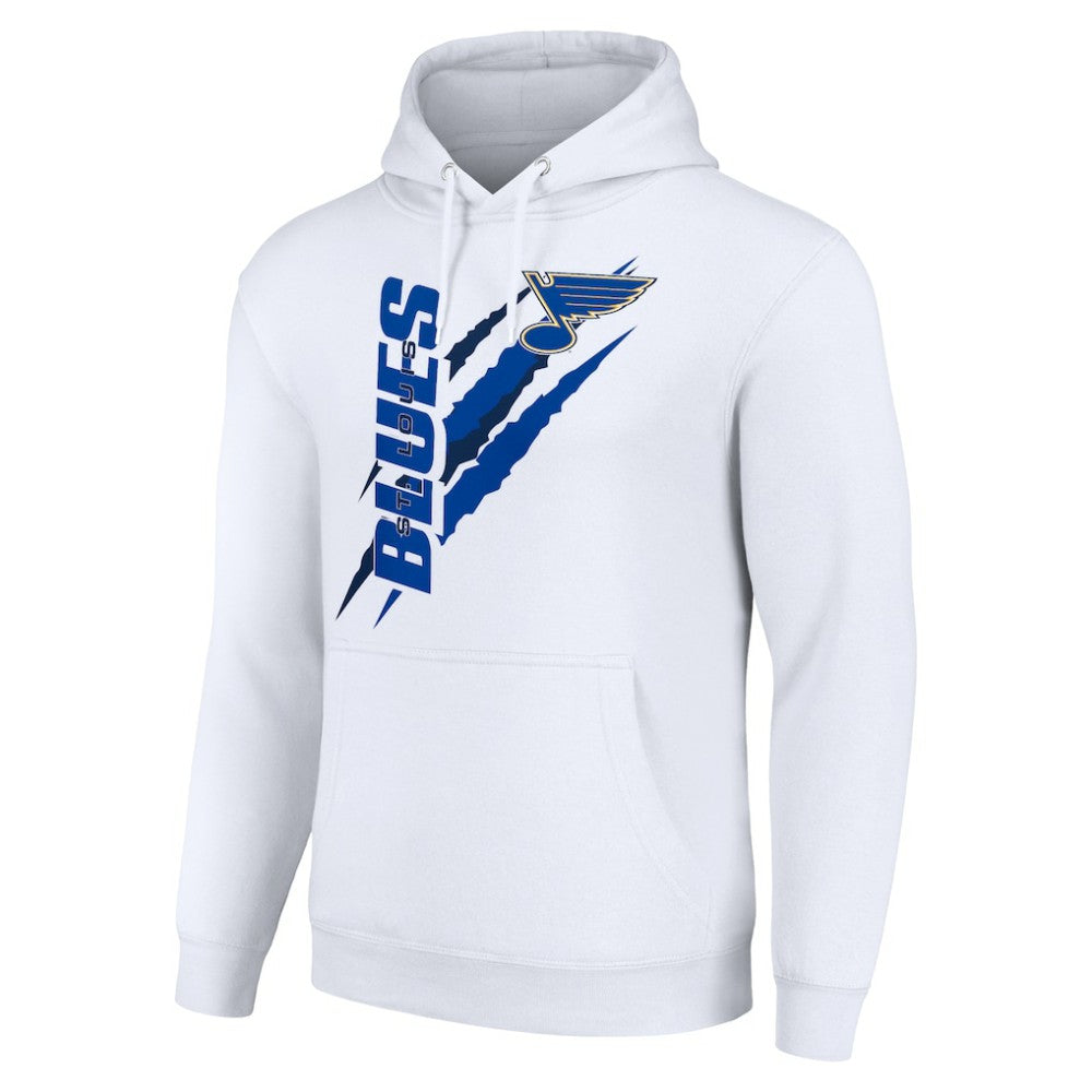 St. Louis Blues Starter Color Scratch Fleece Pullover Hoodie - White - NHL