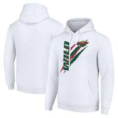 Minnesota Wild Starter Color Scratch Fleece Pullover Hoodie - White - NHL
