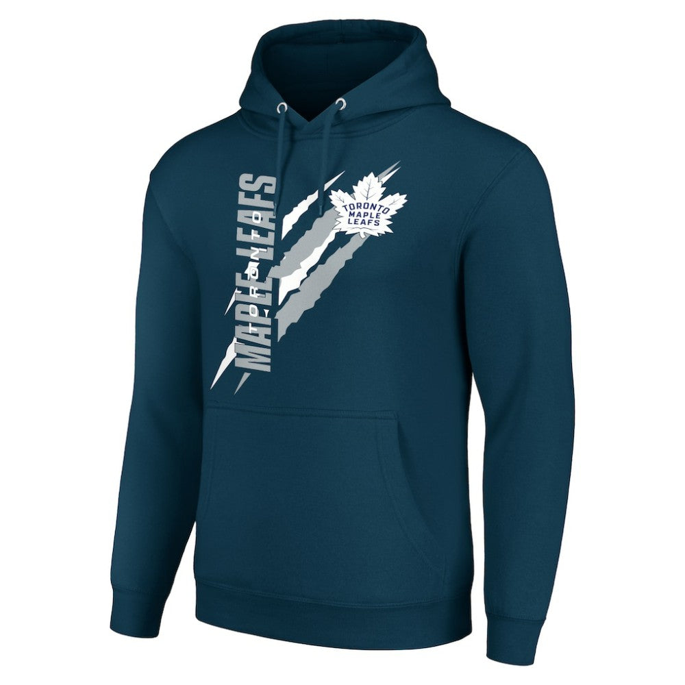 Toronto Maple Leafs Starter Color Scratch Fleece Pullover Hoodie - Blue - NHL
