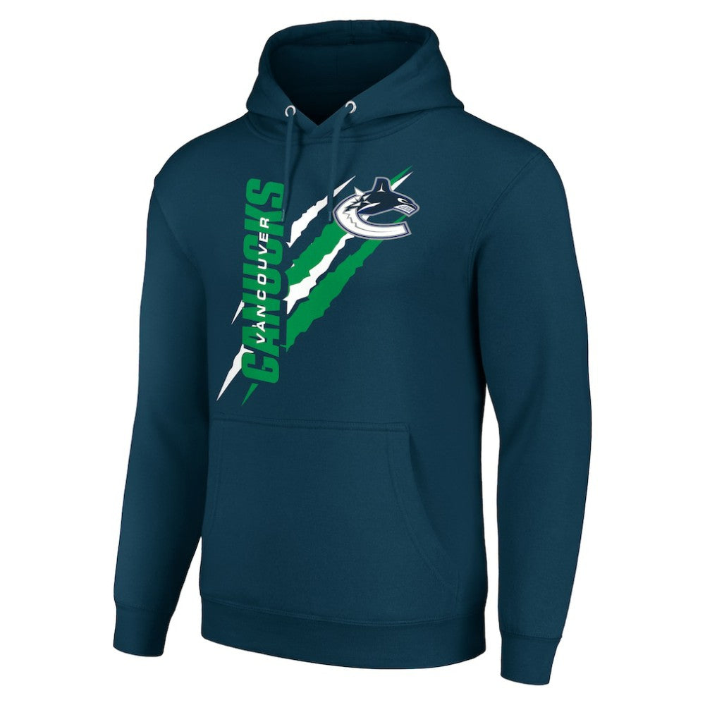 Vancouver Canucks Starter Color Scratch Fleece Pullover Hoodie - Blue - NHL