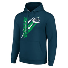Vancouver Canucks Starter Color Scratch Fleece Pullover Hoodie - Blue - NHL