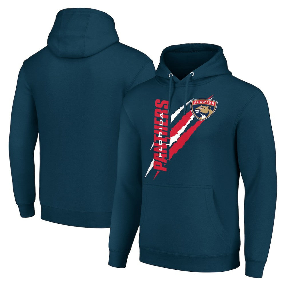 Florida Panthers Starter Color Scratch Fleece Pullover Hoodie - Blue - NHL