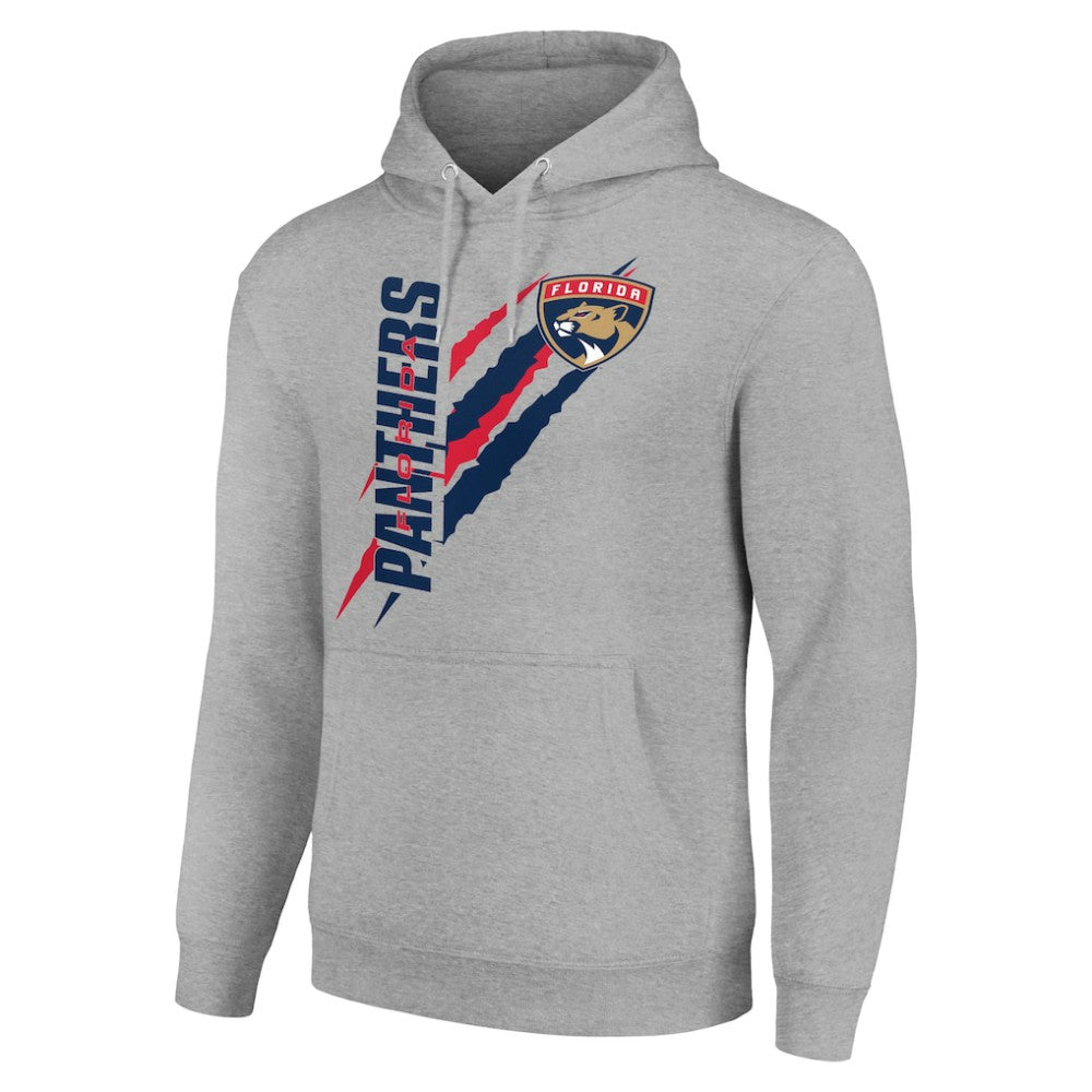 Florida Panthers Starter Color Scratch Fleece Pullover Hoodie - Heather Gray - NHL