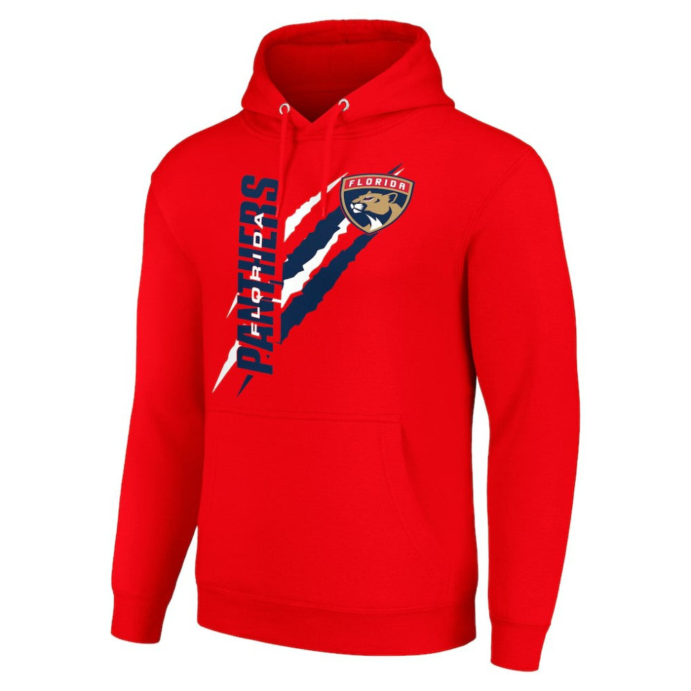 Florida Panthers Starter Color Scratch Fleece Pullover Hoodie - Red - NHL