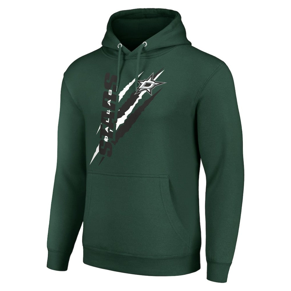 Dallas Stars Starter Color Scratch Fleece Pullover Hoodie - Green - NHL