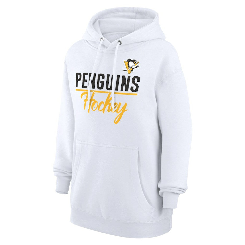Pittsburgh Penguins G-III 4Her by Carl Banks Women's Team Fleece Pullover Hoodie - White - NHL