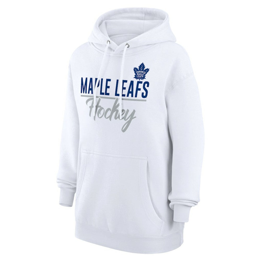 Toronto Maple Leafs G-III 4Her by Carl Banks Women's Team Fleece Pullover Hoodie - White - NHL