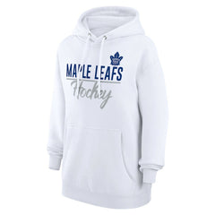 Toronto Maple Leafs G-III 4Her by Carl Banks Women's Team Fleece Pullover Hoodie - White - NHL