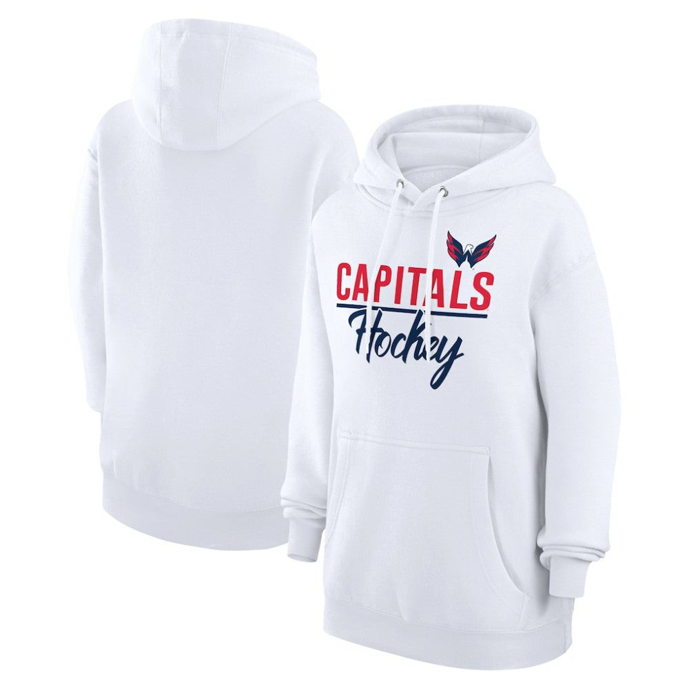 Washington Capitals G-III 4Her by Carl Banks Women's Team Fleece Pullover Hoodie - White - NHL