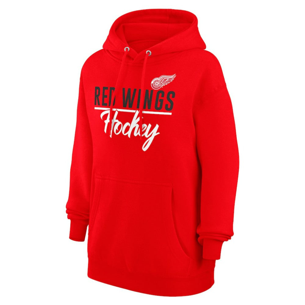 Detroit Red Wings G-III 4Her by Carl Banks Women's Team Fleece Pullover Hoodie - Red - NHL