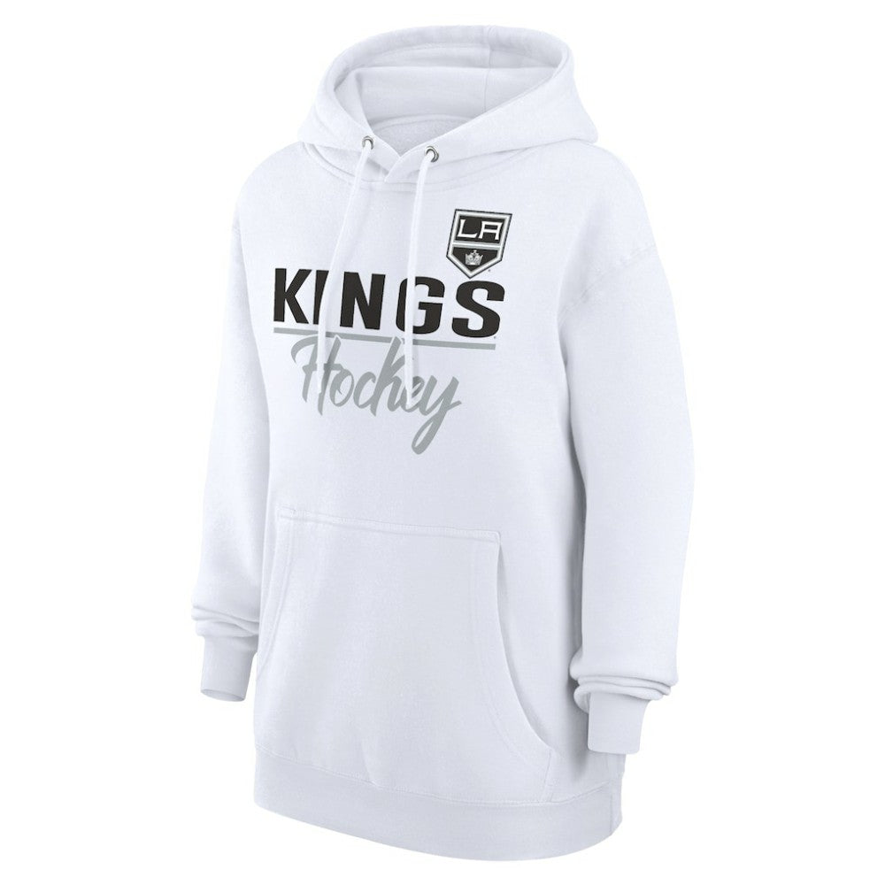 Los Angeles Kings G-III 4Her by Carl Banks Women's Team Fleece Pullover Hoodie - White - NHL