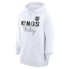 Los Angeles Kings G-III 4Her by Carl Banks Women's Team Fleece Pullover Hoodie - White - NHL