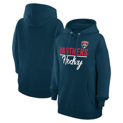 Florida Panthers G-III 4Her by Carl Banks Women's Team Fleece Pullover Hoodie - Navy - NHL