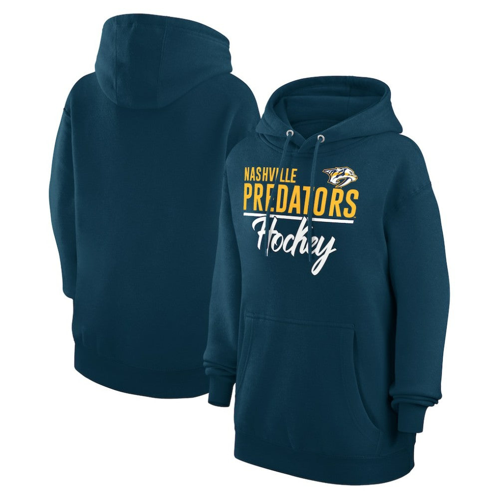 Nashville Predators G-III 4Her by Carl Banks Women's Team Fleece Pullover Hoodie - Navy - NHL
