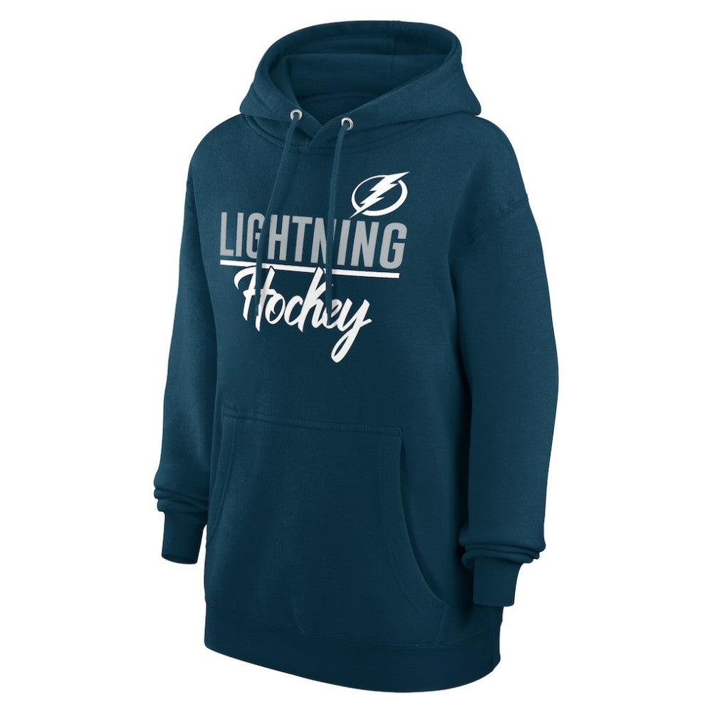Tampa Bay Lightning G-III 4Her by Carl Banks Women's Team Fleece Pullover Hoodie - Navy - NHL