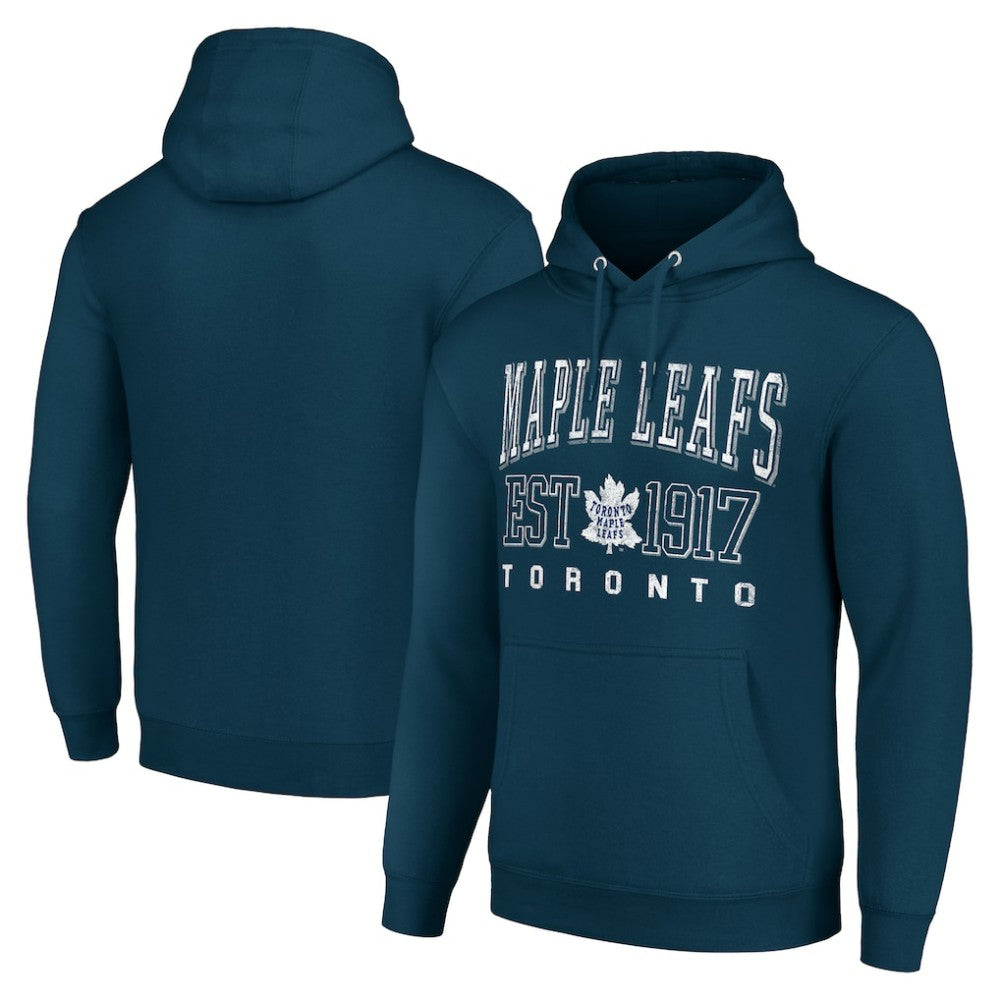 Toronto Maple Leafs Starter Retro Graphic Pullover Hoodie - Navy - NHL