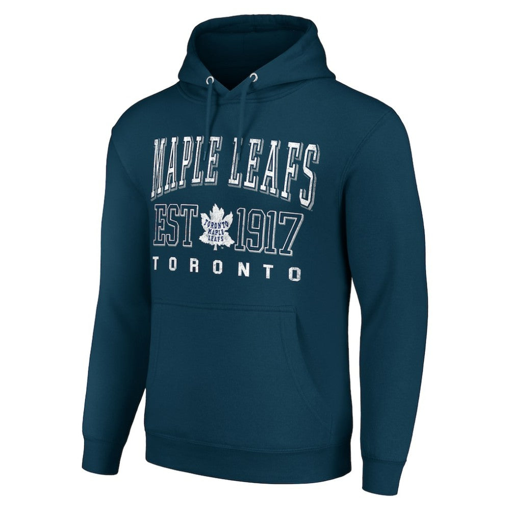 Toronto Maple Leafs Starter Retro Graphic Pullover Hoodie - Navy - NHL