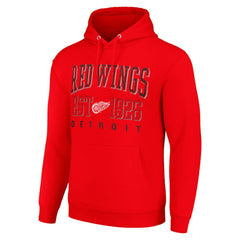Detroit Red Wings Starter Retro Graphic Pullover Hoodie - Red - NHL