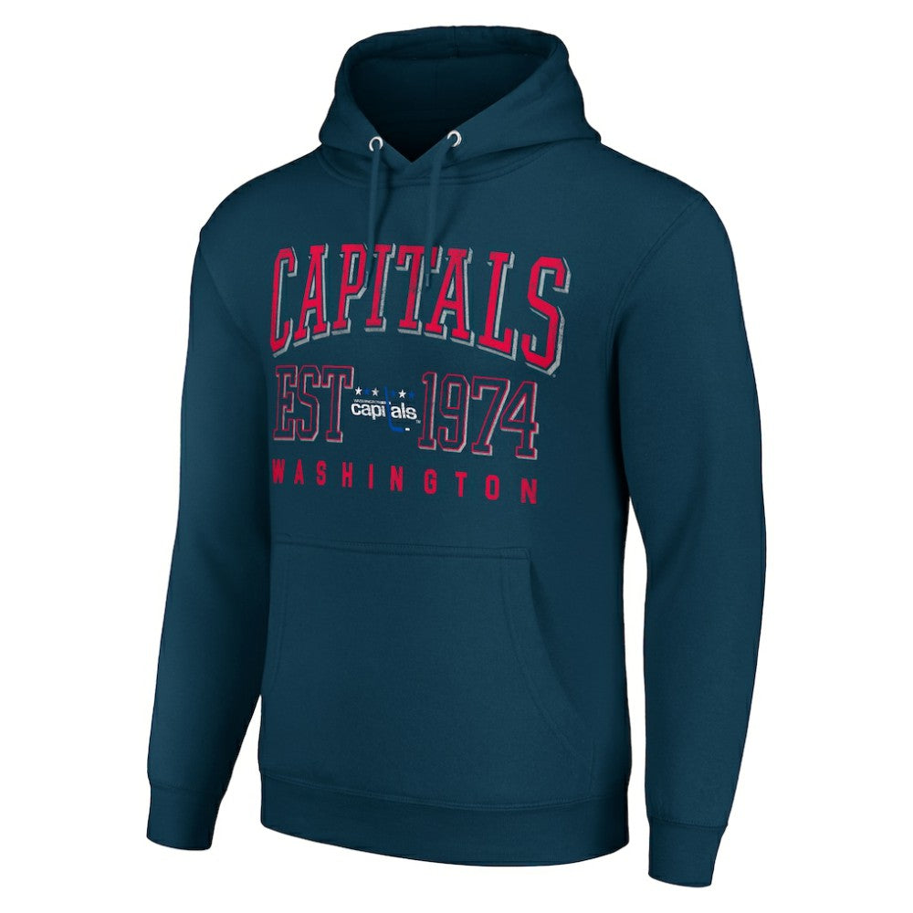 Washington Capitals Starter Retro Graphic Pullover Hoodie - Navy - NHL