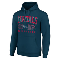Washington Capitals Starter Retro Graphic Pullover Hoodie - Navy - NHL