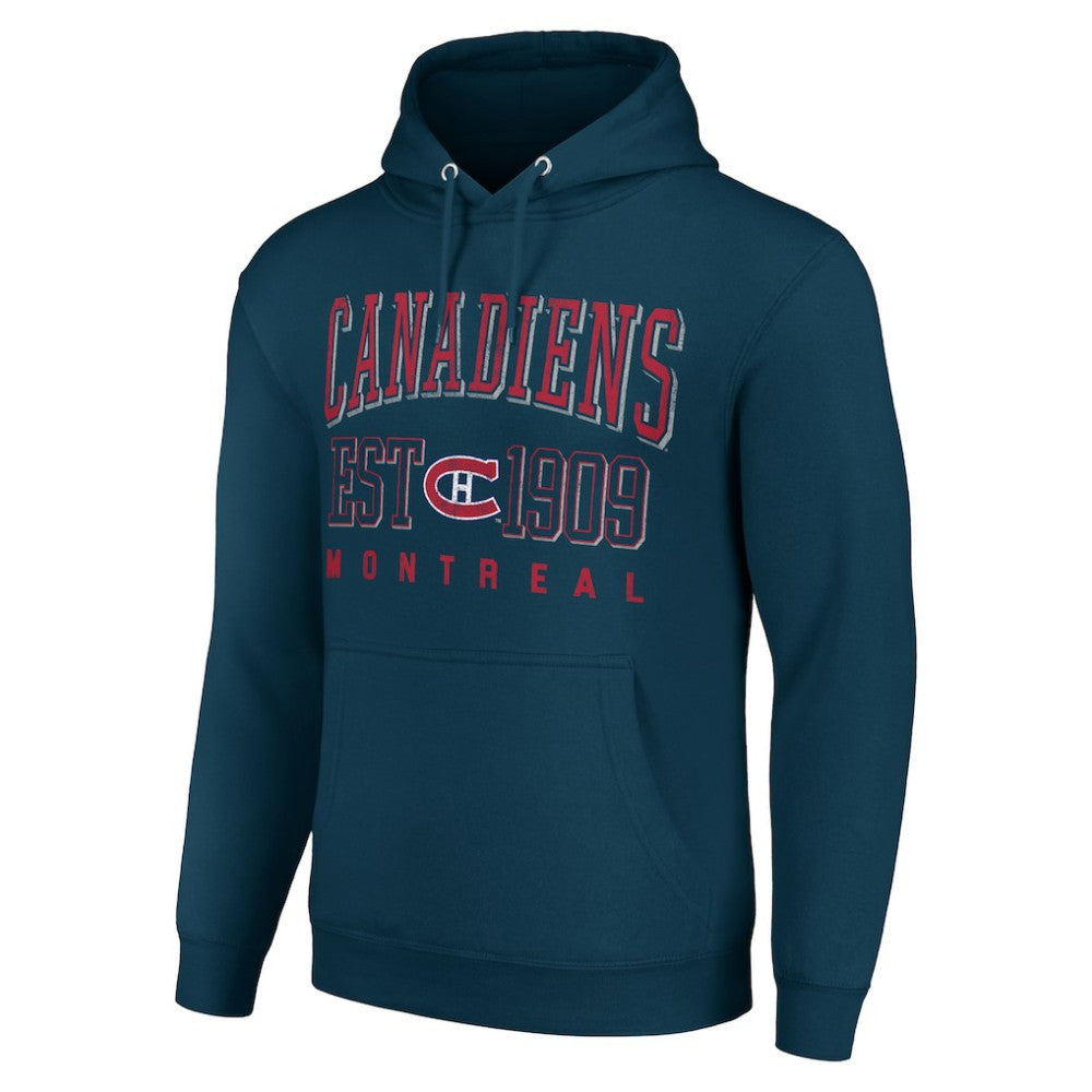 Montreal Canadiens Starter Retro Graphic Pullover Hoodie - Navy - NHL