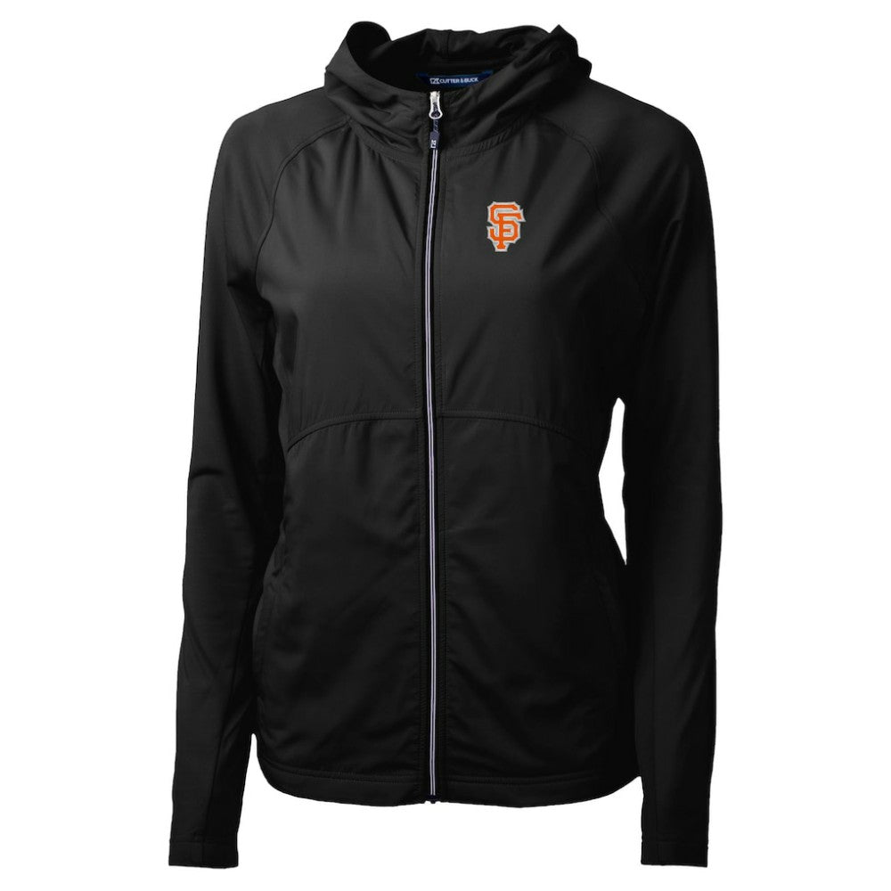 San Francisco Giants Cutter & Buck Women's City Connect Adapt Eco Knit Hybrid Recycled Full-Zip Hoodie - MLB