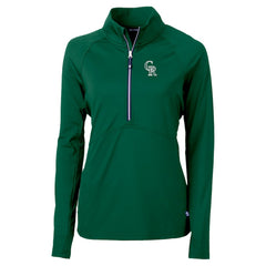 Colorado Rockies Cutter & Buck Women's City Connect Adapt Eco Knit Recycled Half-Zip Pullover Top - MLB