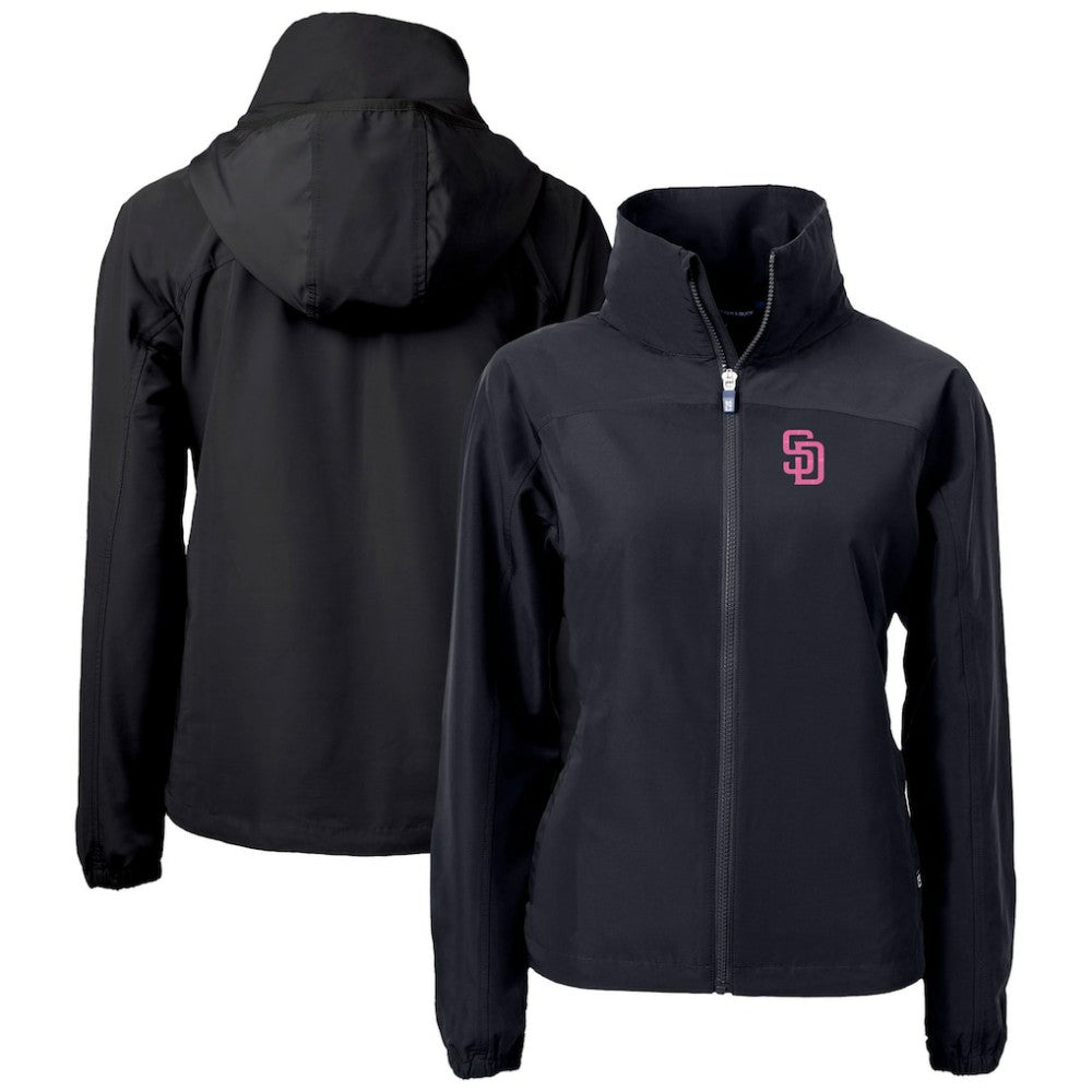 San Diego Padres Cutter & Buck Women's City Connect Charter Eco Recycled Full-Zip Jacket - MLB