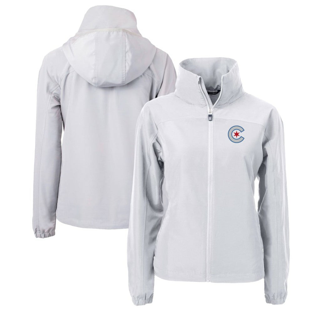 Chicago Cubs Cutter & Buck Women's City Connect Charter Eco Recycled Full-Zip Jacket - MLB