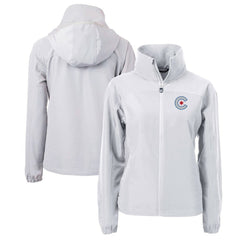 Chicago Cubs Cutter & Buck Women's City Connect Charter Eco Recycled Full-Zip Jacket - MLB