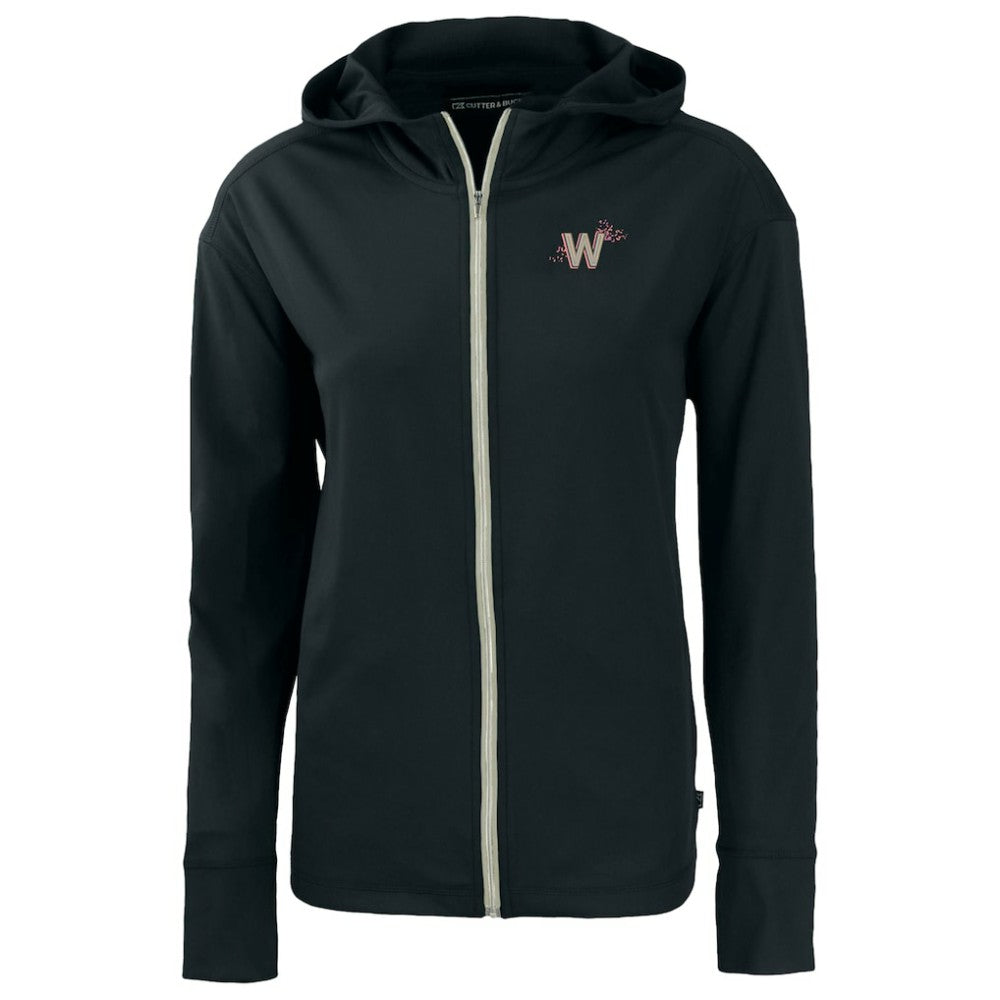 Washington Nationals Cutter & Buck Women's City Connect Daybreak Eco Recycled Full-Zip Hoodie - MLB