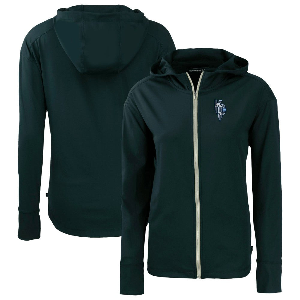 Kansas City Royals Cutter & Buck Women's City Connect Daybreak Eco Recycled Full-Zip Hoodie - MLB