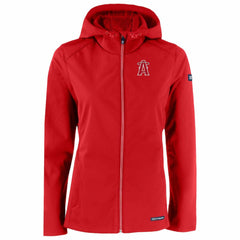 Los Angeles Angels Cutter & Buck Women's City Connect Evoke Eco Softshell Recycled Full-Zip Hoodie Jacket - MLB