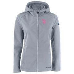 San Diego Padres Cutter & Buck Women's City Connect Evoke Eco Softshell Recycled Full-Zip Hoodie Jacket - MLB