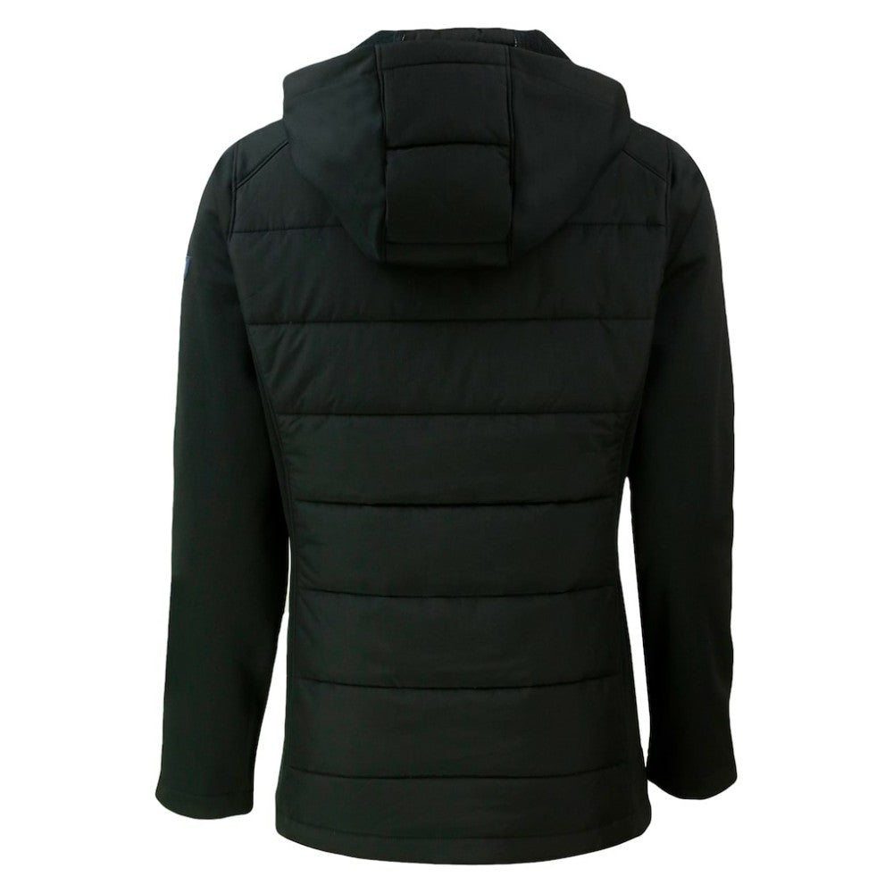 San Diego Padres Cutter & Buck Women's City Connect Evoke Hybrid Eco Softshell Recycled Full-Zip Hoodie Jacket - MLB
