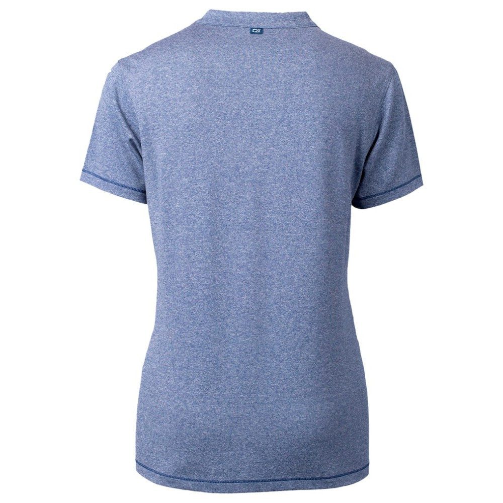 Chicago Cubs Cutter & Buck Women's City Connect Forge Heathered Stretch Blade Top - MLB