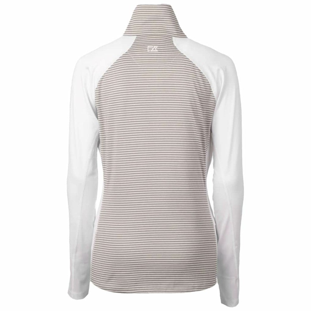San Francisco Giants Cutter & Buck Women's City Connect Forge Tonal Stripe Stretch Half-Zip Pullover Top - MLB