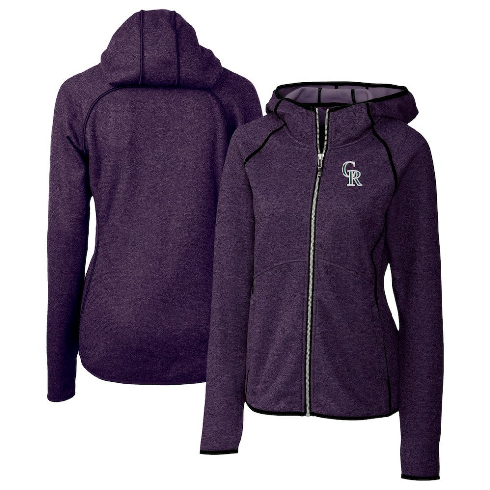 Colorado Rockies Cutter & Buck Women's City Connect Mainsail Full-Zip Hooded Jacket - MLB