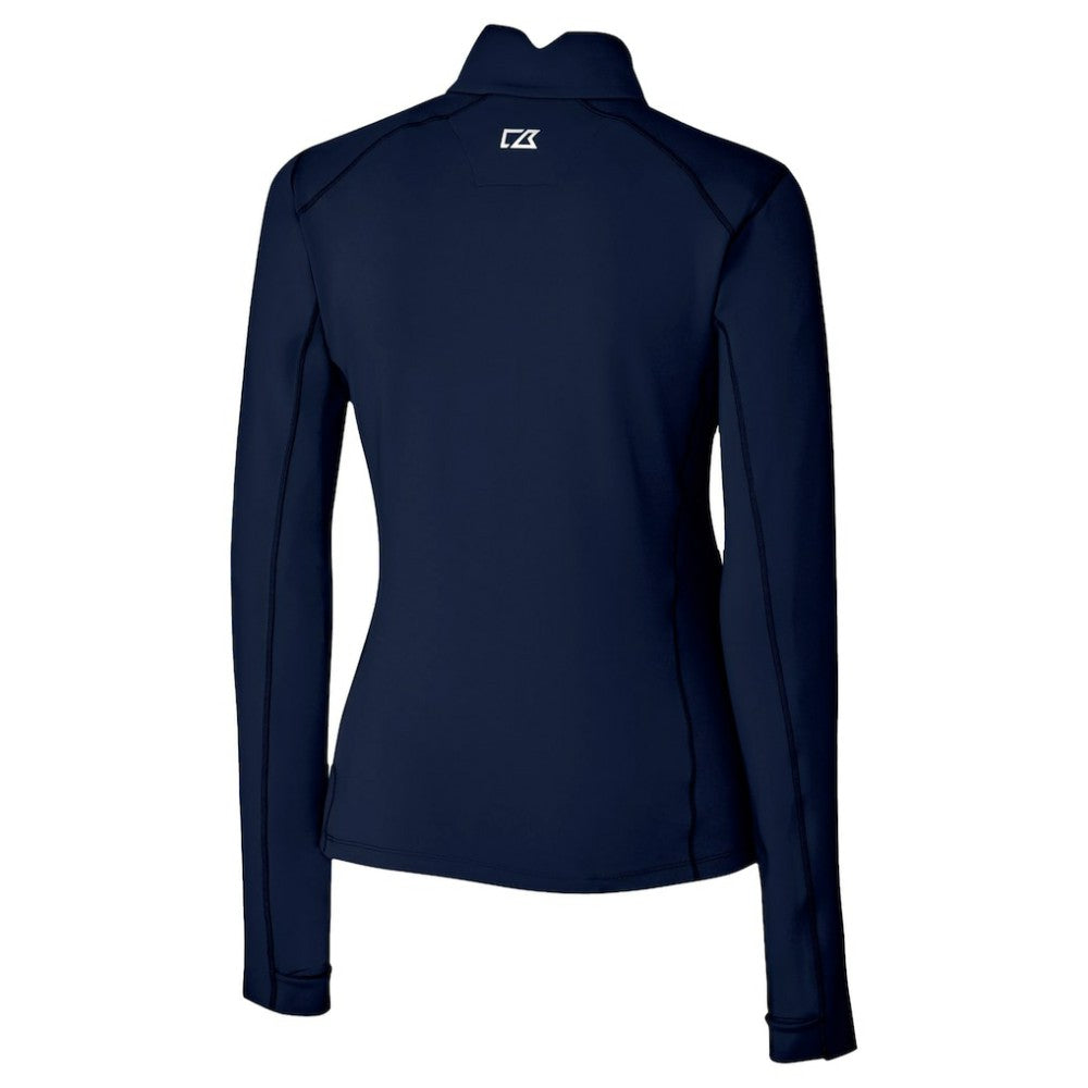 Chicago Cubs Cutter & Buck Women's City Connect Traverse Stretch Quarter-Zip Pullover Top - MLB