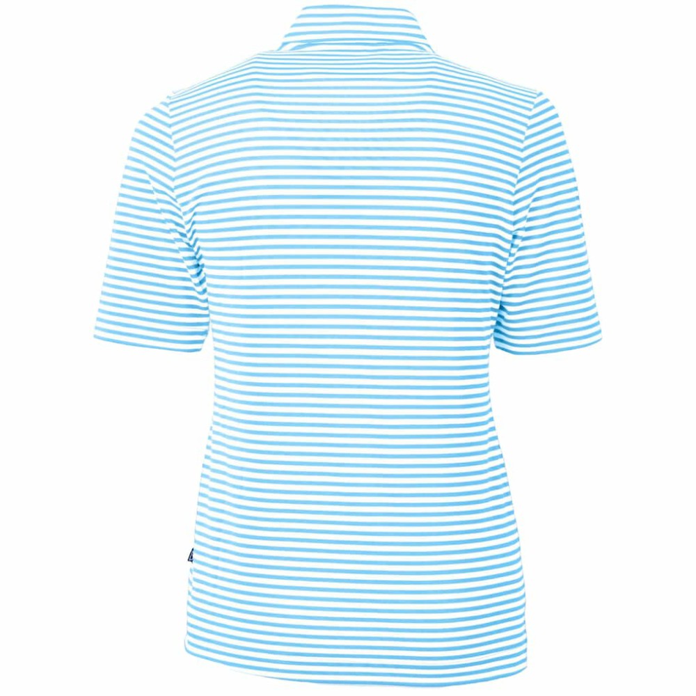 Chicago Cubs Cutter & Buck Women's City Connect Virtue Eco Pique Stripe Recycled Top - MLB
