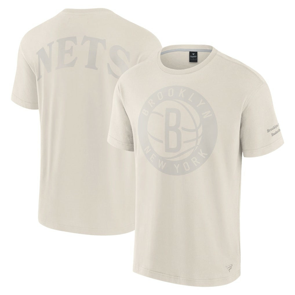 Brooklyn Nets Elements Iconic T-Shirt Cream - NBA