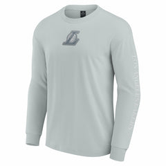 Los Angeles Lakers Elements Strive Long Sleeve T-Shirt  Gray - NBA